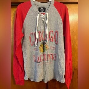 Vintage Chicago Black Hawks Hockey Long Sleeve